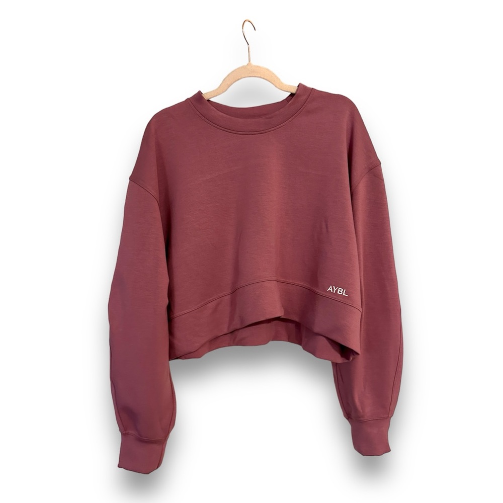 AYBL Cropped Oversized Sweatshirt - Mauve - XL